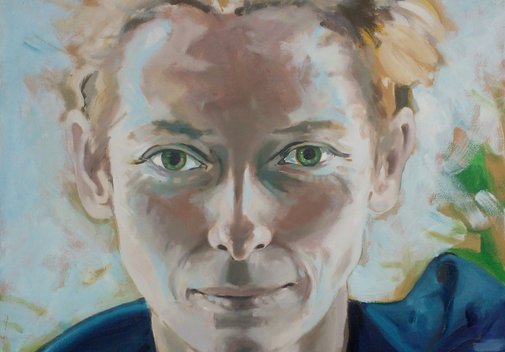 JESTEM MIŁOŚCIĄ 2013 r. Olej na płótnie 70x100cm - kolekcja prywatna