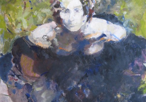 RENATA P Olej na płycie 100x70 - kolekcja prywatna