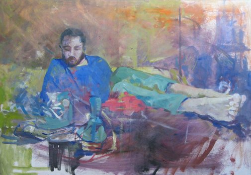 ŁUKASZ Olej na płótnie 100x70cm - kolekcja prywatna