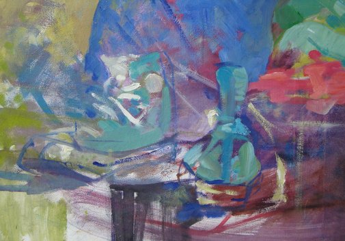 ŁUKASZ Olej na płótnie 100x70cm (fragment)