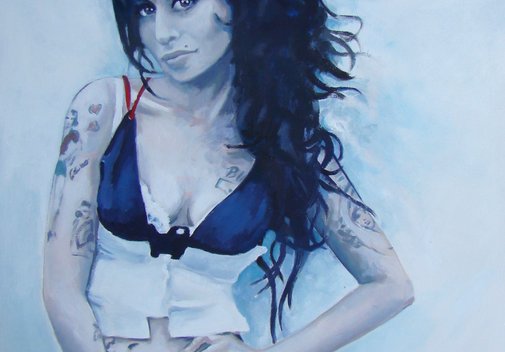 Amy 2012r Akryl na płótnie 70x80cm