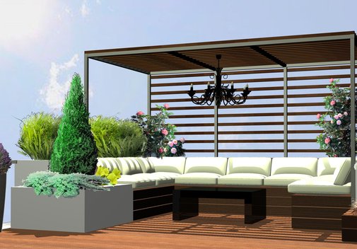 Taras/ogród na dachu - 86m2